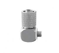 harayaa Conector Neumático Codo Empuje a Conectar Rosca Macho Latón Niquelado Ajuste Rápido y Cuerpo Hexagonal Compacto Adecuado para Sistemas, PL6-M4