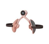 harayaa Ejercitador de Muslos Aparato para Piernas Y Fortalecedor de Cadera Tonificador Muscular con Fuerte Elasticidad Adecuado para Ejercitar Brazos Y Espal, Rosa con Contador