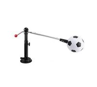 harayaa Equipo de Entrenamiento de Fútbol Set de Práctica de Golpes Soporte de Suelo con Sujeción por Ventosa Brazo Extendido con Esfera Estructura de Hierro, Blanco