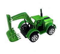 harayaa Excavadora Alambre Aluminio Detallado Excavadora Juguete Metal Resistente con Brazos Giratorios para Niños, Verde