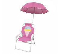 harayaa Exterior para Niños con Protección Solar Silla Recreativa Plegable y Estampado de Animales Adecuado para Uso en la Playa Excursiones Camping, Helado