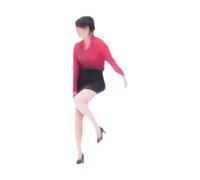 harayaa Figura de Dama a Escala 1:64, Figura en Miniatura de Mujer, Decoración de Oficina, Regalo para Adultos, Modelo, Accesorio para Diorama de Arenero, Sentado 2.5 Cm