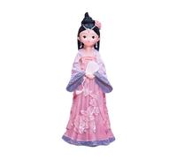 harayaa Figura de muñeca de niña Antigua China, novedosa Estatua de niña Hanfu de Estilo Nacional, Escultura para Sala de Estar, Mesa de Centro, estantería, Violeta