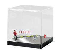 harayaa Figura en Miniatura a Escala 1:64, Diorama, Figura Elegante, Personajes, Maqueta, Escena Callejera para Jardín de Hadas, Figura Roja