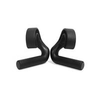 harayaa Fitness Grip Handle Empuñaduras de Tracción Asas de Levantamiento Ganchos de Gimnasio Accesorios de Fuerza Sujeción Segura con Almohadilla Interior en, Negro, Modelo De Ángulo De 45°