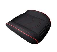 harayaa Funda de Asiento Cuadrada de Piel Sintética, 54 x 55 cm, Accesorio para Camión y SUV, Negro Rojo