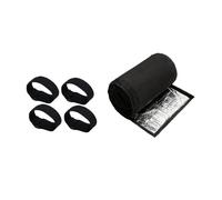 harayaa Funda protectora de tubo de espuma, funda aislante para línea de cobre, cubierta de tela Oxford para aislamiento de tuberías para, Pegar