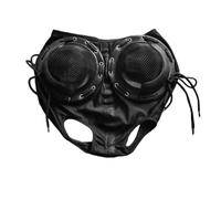 harayaa Gafas de Caballos, parpadeares para Caballos, Reduce la interferencia Visual portátil, Gafas ecuestres de Red Protectores a Prueba de Viento, Negro