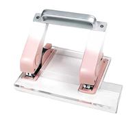 harayaa Grapadora manual de para trabajo pesado, grapadora de papel de oficina de alta capacidad con caja de almacenamiento para uso docente, Rosa