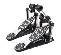 harayaa Hardware de percusión con accionamiento de dos cadenas y pedal doble, pedal de bombo doble