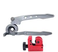 harayaa Herramienta de Doblado de Tubos Manual con Cabezal Articulado y Doble Empuñadura Aleación de Aluminio y Acero Guías de, Doblador De Tubos De 1 Pieza + Cortador De Tubos De 1 Pieza