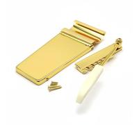 harayaa Jazz Tremolo Bridge para Guitarra con Tailpiece Vibrato Puente con Brazo y Montaje Material de Latón Adecuado para Músicos Estudio Conciertos y Luthiers, Dorado