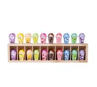 harayaa Juego de Memoria Infantil Juego Educativo Rompecabezas Tablero de Madera con Piezas Temáticas para Asociar Colores Formas y Estimular Atención, Array, Multicolor - Bebidas De Frutas