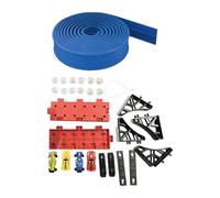 harayaa Juego de Pista de Carreras Flexible, Doble Carril, Física, Rampas Suaves, Autos Impulsados por Fricción, Fácil de Instalar, Reuniones, Azul 5m