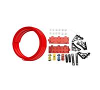 harayaa Juego de Pista de Carreras Flexible, Doble Carril, Física, Rampas Suaves, Autos Impulsados por Fricción, Fácil de Instalar, Reuniones, Rojo 4m