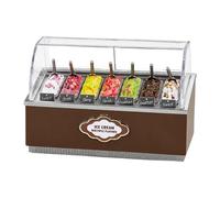 harayaa Kit para de Muñecas: Micro-, Miniatura de Postres Y Mostrador de Helados, MarrÓn, Individual