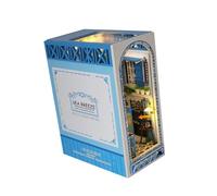 harayaa Kits de Miniaturas para Sujetalibros DIY, Kit de Bricolaje, Obra de Arte, Montaje Sin Terminar, Decoración de Estantería