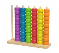 harayaa Marco Aritmético Infantil con de Madera Apilables Apoya Procesos Lógicos Favorece Clasificación Visual Promueve Destreza Manual Adecuado para, XL, 15