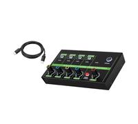 harayaa Mini mezclador de audio Mezclador de audio estéreo Mezclador de audio portátil para grabación en