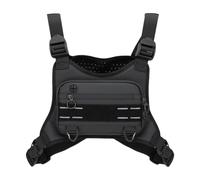 harayaa Mochila Pecho Neopreno Bolsa Deportiva Impermeable Correa Ajustable Compartimientos Compactos Resistente Adecuada para Running Ciclismo Camping Activ, Negro