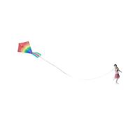 harayaa Modelo a Escala 1/64 de Cometa en Miniatura, Accesorio Coleccionable para Maquetas de Trenes. Resina Versátil Hecha a Mano, Chica con Vestido Rosa