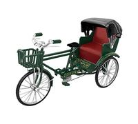 harayaa Modelo de a Escala 1/12 de Estilo Retro, Juguete de Rickshaw de Ruedas, Colección de Paisajes, Coleccionables, Regalo, Decoración, Escul, Verde