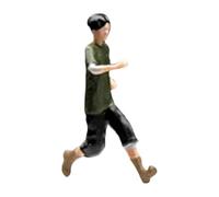 harayaa Modelo de Minifigura a Escala 1:64, Figura de Simulación, Estatua Realista para Salón de Té, Chico Corriendo