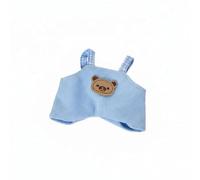 harayaa Muñeca Figurita Mono Peto Ropa con Tirantes Cuadros Vestimenta Textil Antibolitas Suave Resistente Ajuste 10cm Adecuada para Coleccionistas Sesiones de Fotos Exhibición , Azul