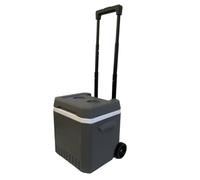 harayaa Nevera Portátil Rodante con Aislamiento Hielera para Exteriores Caja Térmica y Recipiente Móvil de Enfriamiento Mantiene Alimentos Frescos Adecuada para Vendedores Camping y Pesca, Gris Humo