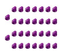harayaa Pack de 30 Botones para Controles de Volumen, Potenciómetros Y Guitarra Eléctrica, Violeta
