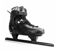 harayaa Patines para Hielo para Hombres Zapatos de Patinaje con Forro Removible y de Hebilla Rápida Cómodos y Seguros Adecuados para Adultos Formación Pista de Hielo, Negro, 38-41
