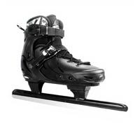 harayaa Patines para Hielo para Hombres Zapatos de Patinaje con Forro Removible y de Hebilla Rápida Cómodos y Seguros Adecuados para Adultos Formación Pista de Hielo, Negro, 34-37