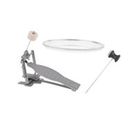 harayaa Pedal de Un Solo Pie Pedal de Patada de Una Sola Cadena para Bateristas de Batería Acústica