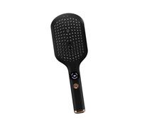 harayaa Peine masajeador eléctrico para el cuero cabelludo con 3 modos de distribución uniforme, dispensador portátil de aceite relajante para el cabello, Negro