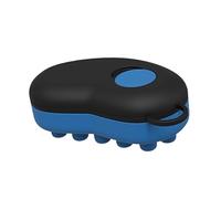 harayaa Peine para El Cuero Cabelludo con Cerdas Suaves de Silicona, Herramienta de Masaje para Cabello Fino, Grueso Y, Cepillo Húmedo Y Seco para, Negro Y Azul