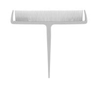harayaa Peine para teñir el cabello, herramienta de peinado compacta y profesional portátil, peine para mechas para cabello largo en salones de belleza, Blanco