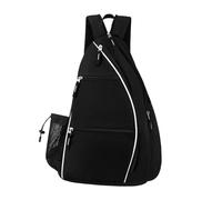 harayaa Pickleball Organizador Bolsa de Transporte para Raquetas Mochila Resistente a La Humedad con Bolsillo Auxiliar Adecuada para Principiantes Y Aficionad, Negro