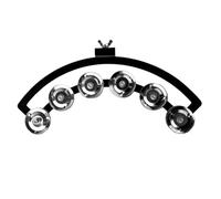 harayaa Platillo Hi-hat, Pandereta, Caja, Pandereta Multifuncional, Sonajero, Campana de Mano, Carraca, Percusión Manual para Guitarristas, Fiesta, L