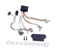 harayaa Preamp Circuito para Bajo Eléctrico con de Control Tonal Activo de Bandas Kit de Instalación Fácil Balance Independiente y Amplificación, 2 Bandas