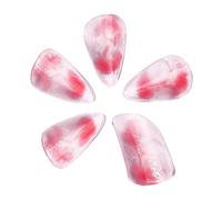 harayaa Protectores de uñas para pipa, resistentes al desgaste, de policarbonato, modernos púas para dedos de pipa para tocar instrumentos de cuerda para, Red M