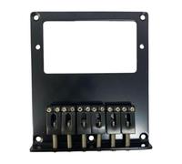 harayaa Puente de guitarra puente de guitarra cola de cola de cola 6 silldle control de placa de control instrumento musical puente fijo puente fijo, Sólido