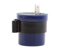 harayaa Relé Intermitente para Motocicleta Relé Electrónico Intermitente Relé de Destellos 2 Pines Relé Intermitente con Zumbador Relé LED Electrónico con Señ, Azul