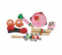 harayaa Set de Percusión Infantil Instrumentos Musicales Juguete Educativo Coordinación Material Madera Plástico Metal Apto para Preescolar Jardín de Infancia Clases de Música Actuaciones Grupales