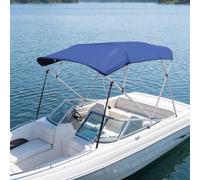 harayaa Toldilla Marina Techo Bimini con Cubierta Oxford 600D Impermeable y Armazón de Acero Inoxidable Estable Plegable para, Toldo De Proa De Cuatro Travesaños - 2 220 X 220 X 135 Cm