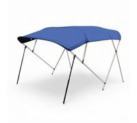 harayaa Toldo Náutico con Soportes Tubulares Múltiples y Tejido Resistente a la Intemperie para Sombreo Duraro Acuado para Paseos en Mar, Toldo Bimini De Cuatro Travesaños