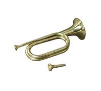harayaa Trompeta, Instrumento Musical Retro con Boquilla, Trompeta de Caballería, Instrumento de Viento Metal para Orquesta Estudiantil Y Concierto.