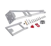 harayaa Vehicle Crane Bracket Grúa para RC Montura Trasera Anclaje para Cabrestante Bastidor Ajustable Aleación de Aluminio Ligera Compatible con Remolque, Plata