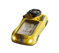 harayaa Volante de Juguete Infantil con Control de Conducción Simulada Música Interactiva Botones Educativos Y Efectos Realistas para Desarrollo Cognitivo Ade, Amarillo