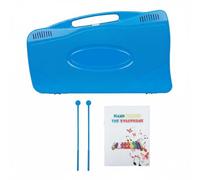 harayaa Xilófono Infantil Xilófono Musical Teclado Metalófono Juguete Educativo con Barras de Aluminio de 25 Notas 2 Baquetas y Cancionero Adecuado para , Azul