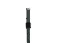 Harber London - Correa cuero Apple Watch | Hebillas a medida de acero inoxidable | Color Gris | Compatible con Apple Watch Series y Ultra | Longitud ajustable | Hecho a Mano